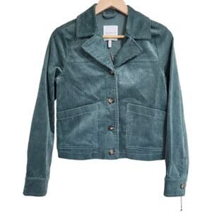 Avec les Filles‎ Green Corduroy Blazer Jacket Size XS